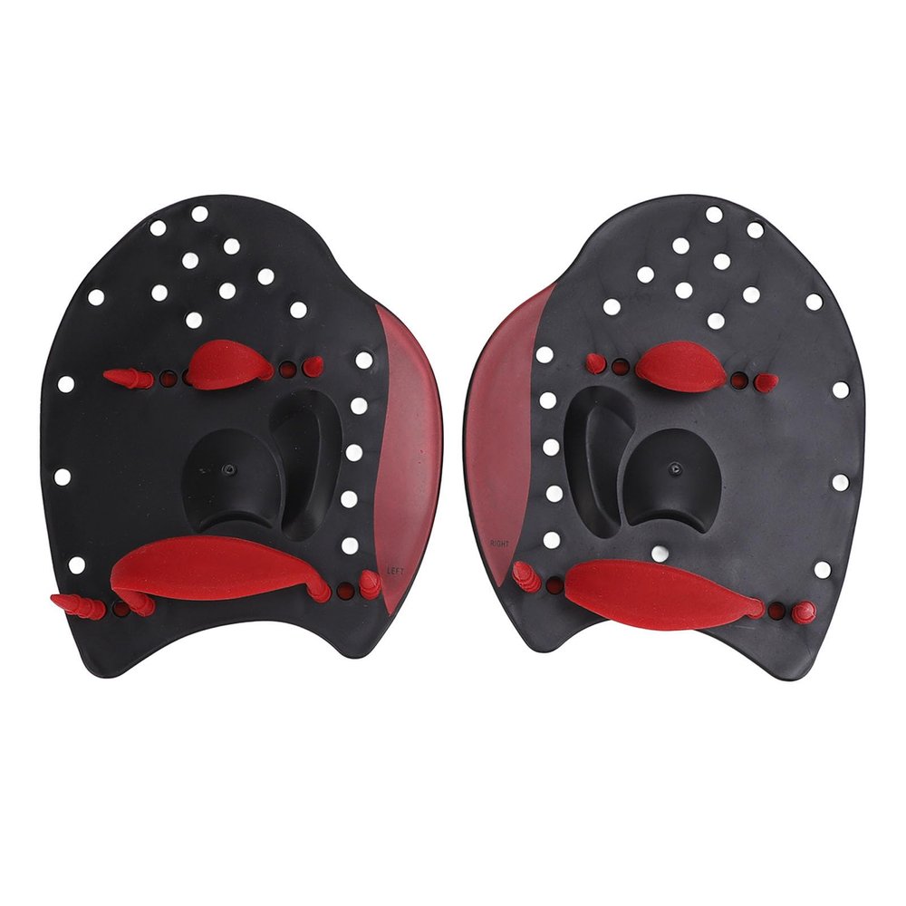 Swimming Hand Paddles with Silicone Straps Great Training Tool for Swimming Beginners and Professional Athletes (S)