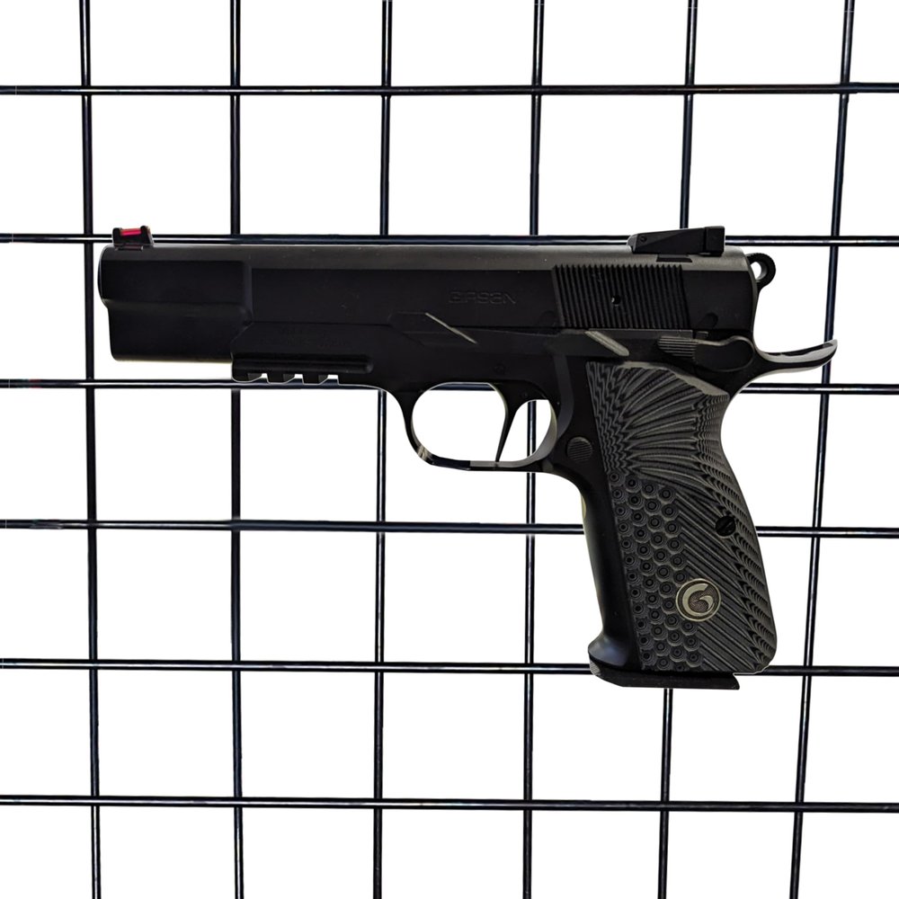 Hammy3DPrints Mount for Browning/FN Hi-Power Original - Gridwall | Pistol Holder Handgun Storage Rack (Facing Left)