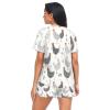 UMIRIKO Rooster Womens Pajama Sets, Soft Short Sets Women 2 Piece Pajama Sets, Size L 21343727 view 3