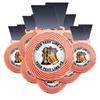 10 Pack Beer Award Medal Customizable YOUR CUSTOM TEXT for our beer award medallion. Great for brewing and craft beer competitions! Large 3-1/8W x 3-1/2H quality medal printed packaged USA view 1