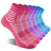 IRAMY Compression Ankle Support Socks Coolmax Wicking Cushioned Athletic Plantar Fasciitis Relief Men Women 3 Pairs view 1