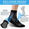 IRAMY Compression Ankle Support Socks Coolmax Wicking Cushioned Athletic Plantar Fasciitis Relief Men Women 3 Pairs view 2