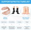IRAMY Compression Ankle Support Socks Coolmax Wicking Cushioned Athletic Plantar Fasciitis Relief Men Women 3 Pairs view 3
