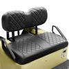 NOKINS Golf Cart Diamond Seat Covers Kit, Fit EZGO Freedom TXT T48 2014+ OEM Standard Front Seat Cushion, No Nails Required & Easy to Clean, Breathable Vinyl Seat Covers (Black&Black Stitching) view 1