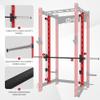 FAGUS H Machine Attachment for 3"x3" Power Cage, 2000lbs Multi-Function Power Rack, Commercial Squat Rack for Home Gym Free Weight with Attachment Set, Red view 4