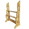 Vertical Display Sword Stand Katana Holder - Floor Standing Display Weapon Racks, Wooden Martial Arts Sword Stands Sword Hangers for Storing Various Swords and Long Weapons (2-8 Floors) (Yellow 4) view 1