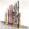 Vertical Display Sword Stand Katana Holder - Floor Standing Display Weapon Racks, Wooden Martial Arts Sword Stands Sword Hangers for Storing Various Swords and Long Weapons (2-8 Floors) (Yellow 4) view 4