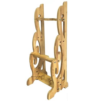 Vertical Display Sword Stand Katana Holder - Floor Standing Display Weapon Racks, Wooden Martial Arts Sword Stands Sword Hangers for Storing Various Swords and Long Weapons (2-8 Floors) (Yellow 2)