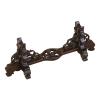 EliteBloom Wand Stand Black Wood Mini Samurai Sword Stand Wakizashi Blade Holder Dagger Dispaly Stand Short Sword Rack (Black 30X9X11Cm)