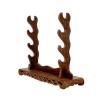 EliteBloom Sword Holder Display Table Stand for Samurai Sword Katana Wakizashi Display,1/2/3/4 Tier (Brown L 1St Floor) view 1