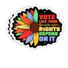 NineFit Basics Vote Like Your Daughters Granddaughters Rights Depend On It- 4x3 Vinyl Stickers, Laptop Decal, Water Bottle Sticker (Set of 3) view 1