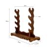 EliteBloom Sword Holder Display Table Stand for Samurai Sword Katana Wakizashi Display,1/2/3/4 Tier (Brown L 3Rd Floor) view 2