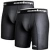 COOLOMG Mens Compression Shorts with Cup Pocket Athletic Protective Underwear for Baseball Football MMA Lacrosse Black L view 1