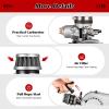 49CC Bicycle Engine Kit, 2 Stroke Bike Motor Kit w/Single Cylinder Air-Cooling Electronic Ignition, Mud Motor Replacement Parts for Pocket Bike, Mini Dirt Bike, Beach Bike, ATV or Scooter view 4
