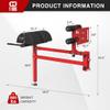 FAGUS H Adjustable Glute Ham Developer Machine(GHD), Hyperextension Machine with Band Pegs, Leg Machine Home Gym for 3"x3" Power Cage, Red view 2