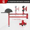 FAGUS H Adjustable Glute Ham Developer Machine(GHD), Hyperextension Machine with Band Pegs, Leg Machine Home Gym for 3"x3" Power Cage, Red view 3