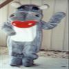 Charming Hippo Mascot Costume Adult Size for Men & Women with Built-in Fan Inside the Head view 1