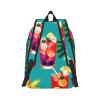 DRTGEDS Tropical Cocktails Backpacks Lightweight With 1 Main Compartment, Shoulder Rucksack Carry-On view 3