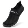 Racqua Water Shoes Slip-on Aqua Shoes Quick-Dry Poor Shoes Lightweight Swim Shoes Poor Shoes for Men Women Black 6 Women/5 Men view 4
