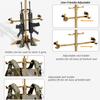 BUYYAH Tactical Military Gear Stand, Heavy Duty Tactical Gear Support Stand Helmet Vest Belt Rack, Motorcycle Helmet Holder Stand Display Organizer, Indoor Home Garage, Tan view 2