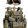 BUYYAH Tactical Military Gear Stand, Heavy Duty Tactical Gear Support Stand Helmet Vest Belt Rack, Motorcycle Helmet Holder Stand Display Organizer, Indoor Home Garage, Tan view 4