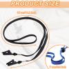 5 Pieces Adjustable Hat Strap Clips Windproof Anti-Loss Cap Strap Clips Hat Chin Cord for Travel, Golfing, Fishing view 3