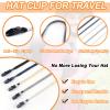 5 Pieces Adjustable Hat Strap Clips Windproof Anti-Loss Cap Strap Clips Hat Chin Cord for Travel, Golfing, Fishing view 4
