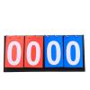 ZMQJEQANBG Flip The Scoreboard 4-Digit Flip-Flop Basketball Scoreboard Can Flip The Game Flop Scoring Board Count Scoreboard Flip Scoreboards, 36.4x16.3cm, Black view 1