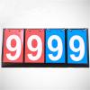 ZMQJEQANBG Flip The Scoreboard 4-Digit Flip-Flop Basketball Scoreboard Can Flip The Game Flop Scoring Board Count Scoreboard Flip Scoreboards, 36.4x16.3cm, Black view 2
