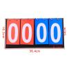 ZMQJEQANBG Flip The Scoreboard 4-Digit Flip-Flop Basketball Scoreboard Can Flip The Game Flop Scoring Board Count Scoreboard Flip Scoreboards, 36.4x16.3cm, Black view 3