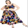 CITY CHIC Plus Size 2 Piece Top & Skirt Set, Alicia Print Set view 1