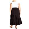 Avenue Women's Plus Size Isla Skirt Black view 2