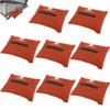 MOPHOEXII Sports Net Sandbags,All Sport Sandbags for Baseball Nets, Soccer Goals, Golf Nets, Football Nets, Hockey Nets,Weighted Anchor Bags-Orange 8 Pack view 1