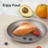 MAXCOOK Pure Titanium Camping Plate, 8.66 Inch Ultralight Durable Dish Plate Cookware, Outdoor Large Titanium Backpacking plate for Camping Hiking Kitchen (22 cm) view 4