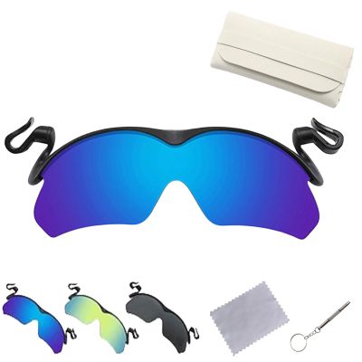 Grolomo Clip Cap Sports Sunglasses,Clip Cap Sunglasses,Outdoor Sports Sunglasses For Fishing Biking Hiking Cycling (Blue)