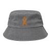 NineFit Basics Leukemia Awareness Bucket Hat for Men Women Summer Travel Beach Cap Fishing Hat Gray view 1