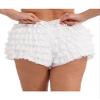 Alvivi Lady Sexy Lace Mesh Ruffle Lace Tiered Panties Sweet Boy Shorts Soft Knickers Underwear White Medium view 2