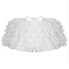 Alvivi Lady Sexy Lace Mesh Ruffle Lace Tiered Panties Sweet Boy Shorts Soft Knickers Underwear White Medium view 4