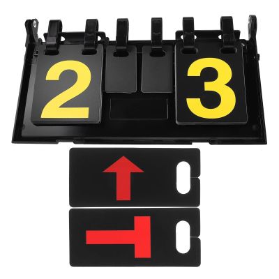 ZMQJEQANBG Table Tennis Scoreboard Portable Ball Game Scorer Flip Keeper Basketball PVC Accessories for Games