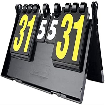 ZMQJEQANBG Scoreboard Plastic Cricket Portable Scoreboard Flip Table Tennis Match Scoreboard Sports Scoreboard Scoreboards & Timers Durable