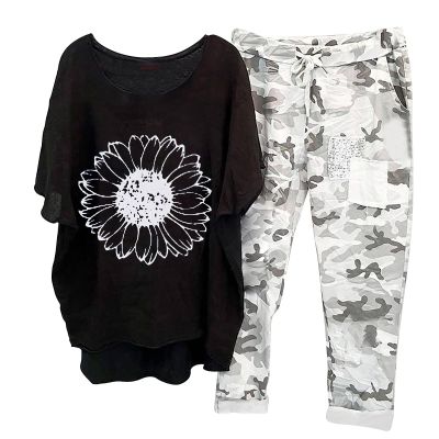 SMIDOW Womens Plus Size 2 Piece Travel Outfits 2024 Loose Cotton Linen Lounge Sets Summer Casual Jogger Sets Pants Suit