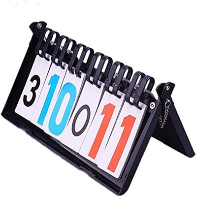 ZMQJEQANBG Scoreboard 6-Digit Scoreboard Plastic Cricket Portable Scoreboard Flip Digit Portable Flip Sports Scoreboard Scoreboards & Timers Durable