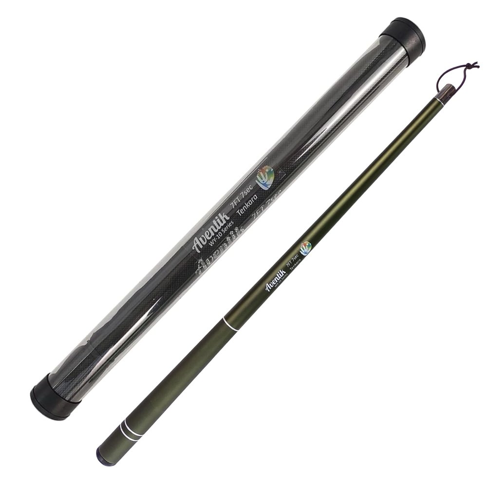 Aventik FreshStart Tenkara Fly Fishing Rod(Dark Green,2.4M/8FT)