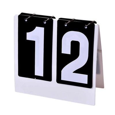 ZMQJEQANBG Basketball Flip Scoreboard Lightweight Foldable Numbers Scoreboard Multipurpose Desktop
