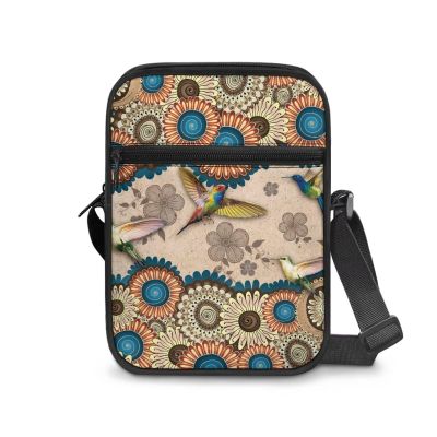 YECARYPOD Boho Hummingbird Fashion Crossbody Shoulder Purse Casual Sling Bags Messenger Bag for Women Teens Crossbody Travel Multipurpose Daypacks