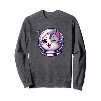 Cute Cat Astronaut Sweatshirt