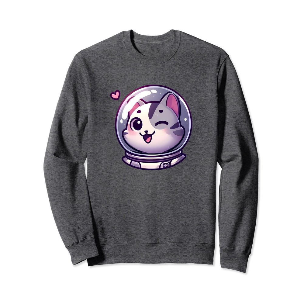 Cute Cat Astronaut Sweatshirt