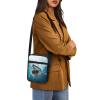 YECARYPOD Blue Shark Messenger Bag for School Boys Girls Small Cross Body Bag Women Girls Cute Shoulder Satchel Bags Travel Crossbody Purse Bags Cellphone Wallet view 4
