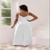 Mistysuyi Womens Casual Sleeveless Sundress Plus Size Loose Plain Long Summer Beach Maxi Dress with Pockets(White XL) view 2