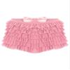 Agoky Women's Lolita Bloomers Tiered Mesh Multi-Layer Ruffles Pumpkin Pants Security Shorts Pant Pink Small view 3